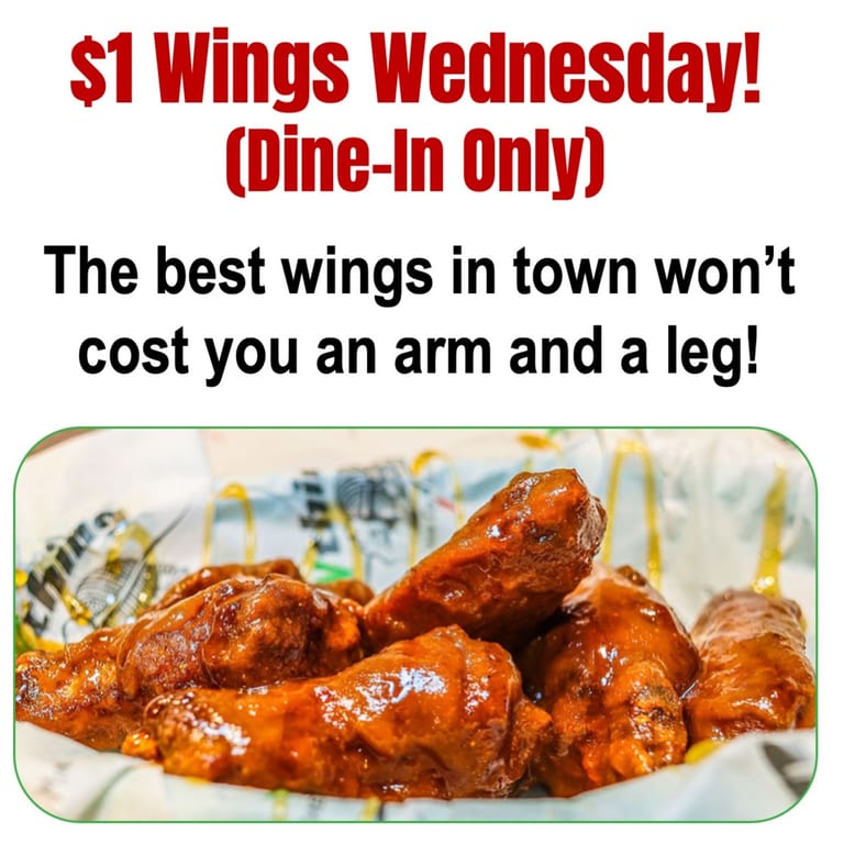 Dollar Wings Wednesday 08/19