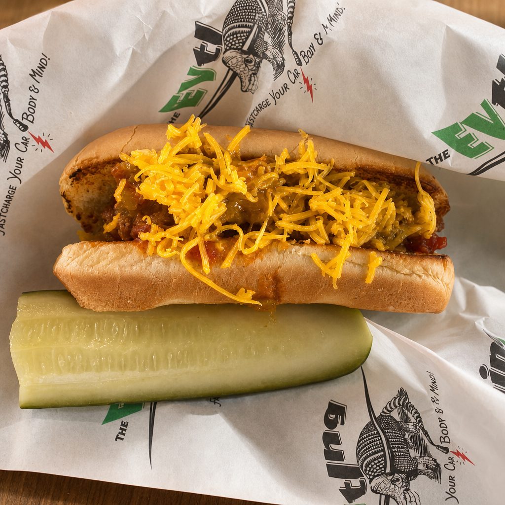 Chili Cheese Dog.