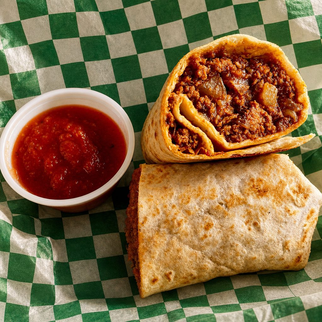 Picadillo Burrito.