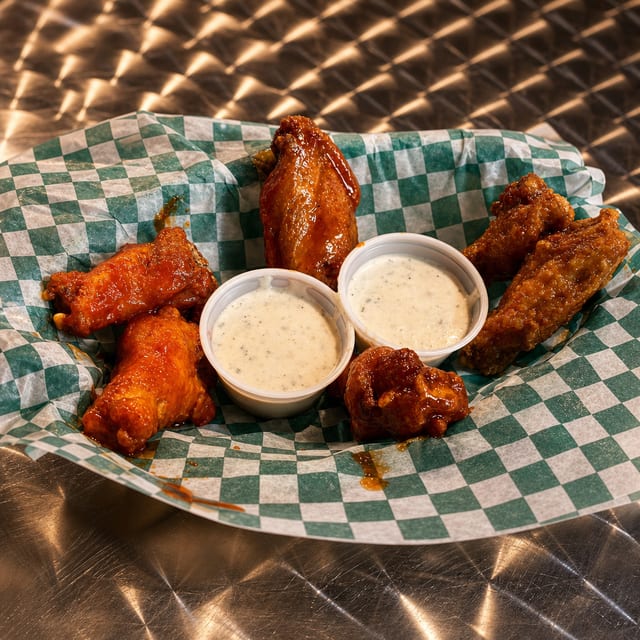 3 Texas Size Wings w/ Small Fries.