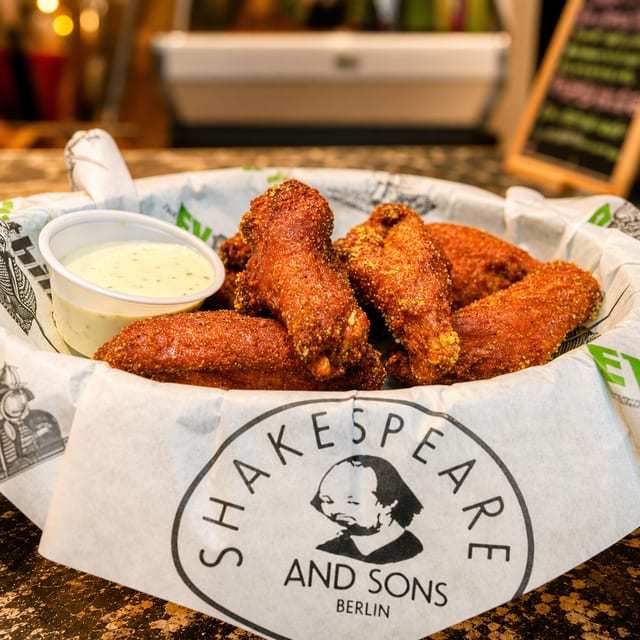 6 Texas Size Wings w/ Small Fries.