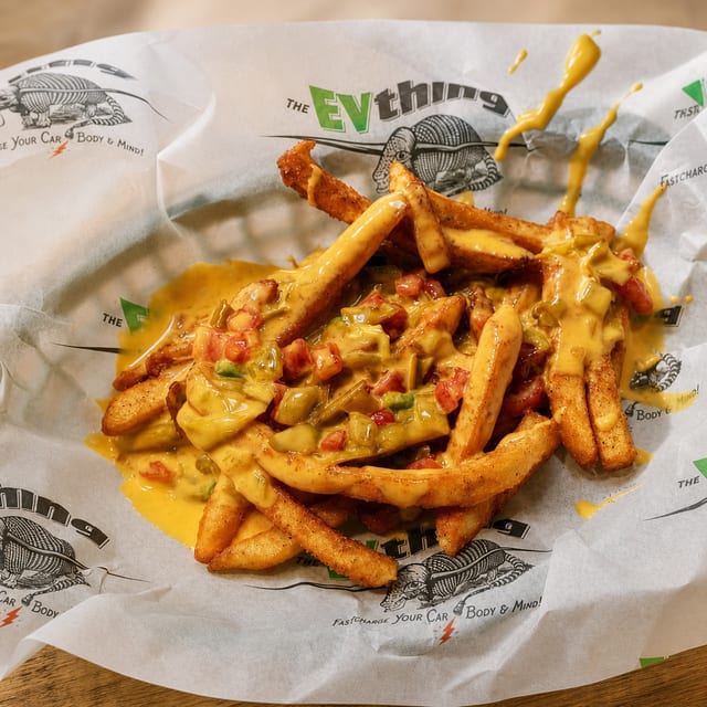 Smothered Queso Fries.