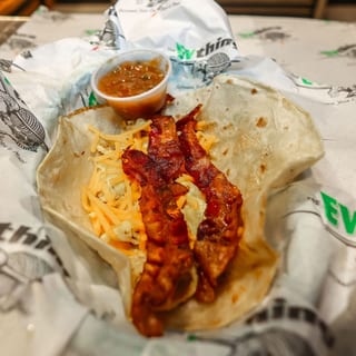 Bacon Egg and Cheese Taco