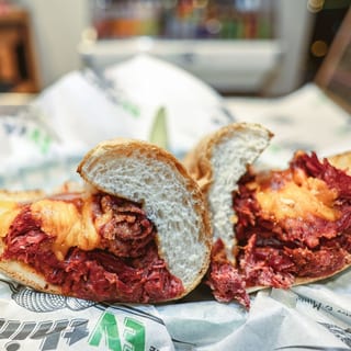 Chopped Beef Brisket Sandwich